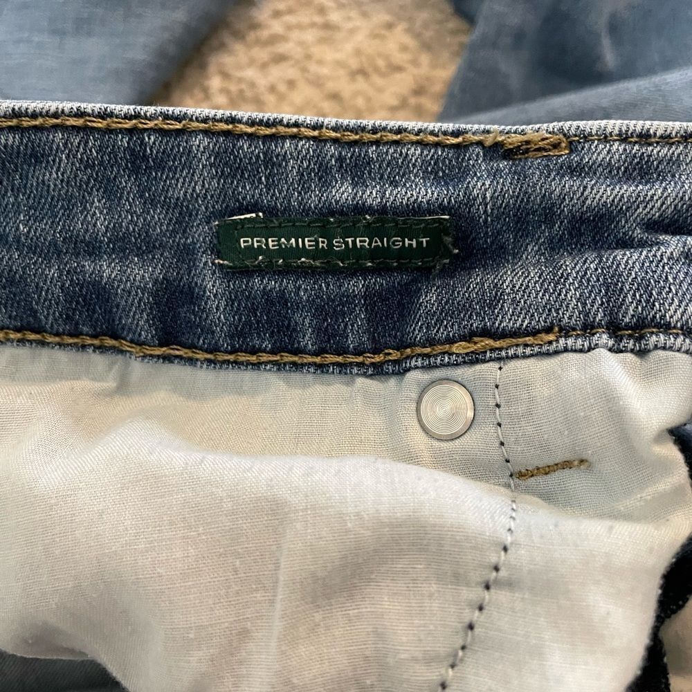 Lauren Ralph Lauren Light Wash Premier Straight Blue Jeans - Picture 6 of 6